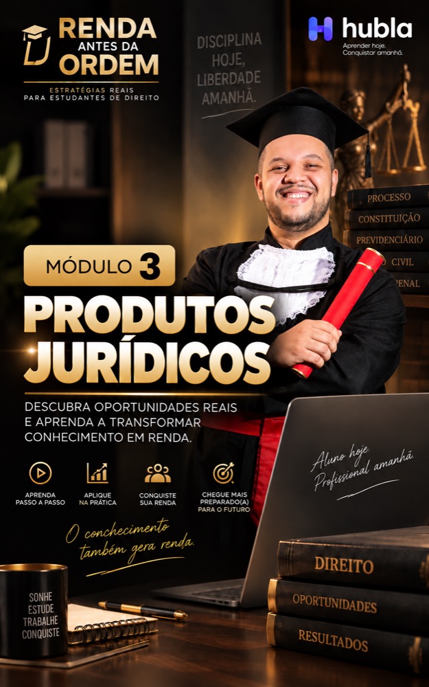 Capa do Módulo 3, Produtos jurídicos